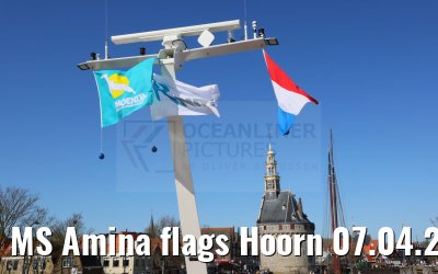 MS Amina flags Hoorn 07.04.2024