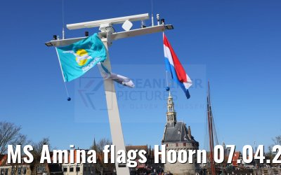 MS Amina flags Hoorn 07.04.2024