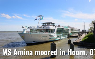 MS Amina moored in Hoorn, 07.04.2024
