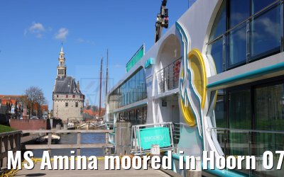 MS Amina moored in Hoorn 07.04.2024