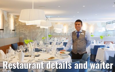 Restaurant details and waiter AMINA