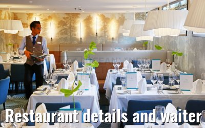 Restaurant details and waiter AMINA