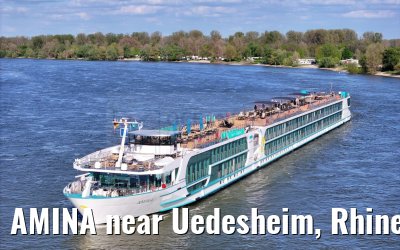 AMINA near Uedesheim, Rhine river 10.04.2024