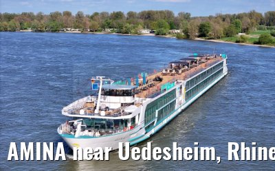 AMINA near Uedesheim, Rhine river 10.04.2024