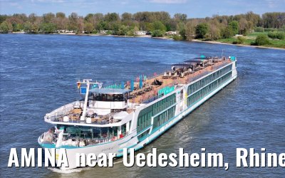 AMINA near Uedesheim, Rhine river 10.04.2024