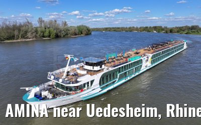 AMINA near Uedesheim, Rhine river 10.04.2024