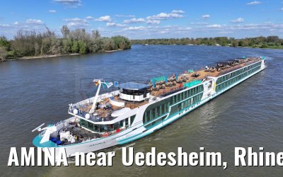 AMINA near Uedesheim, Rhine river 10.04.2024