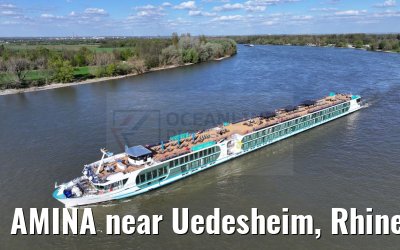 AMINA near Uedesheim, Rhine river 10.04.2024
