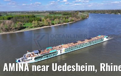 AMINA near Uedesheim, Rhine river 10.04.2024