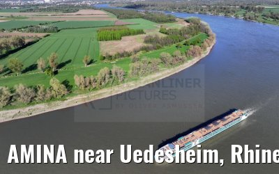 AMINA near Uedesheim, Rhine river 10.04.2024