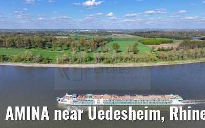AMINA near Uedesheim, Rhine river 10.04.2024