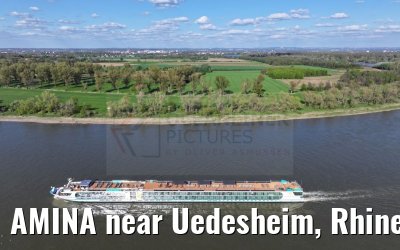 AMINA near Uedesheim, Rhine river 10.04.2024