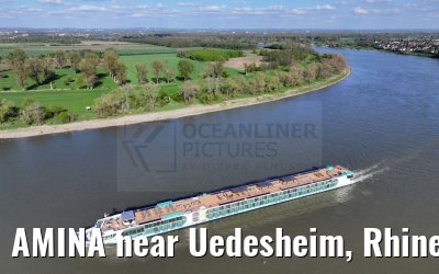 AMINA near Uedesheim, Rhine river 10.04.2024