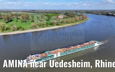 AMINA near Uedesheim, Rhine river 10.04.2024