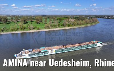 AMINA near Uedesheim, Rhine river 10.04.2024