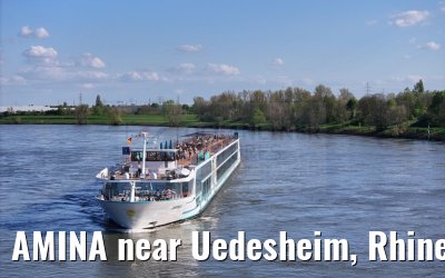 AMINA near Uedesheim, Rhine river 10.04.2024