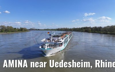 AMINA near Uedesheim, Rhine river 10.04.2024