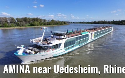 AMINA near Uedesheim, Rhine river 10.04.2024