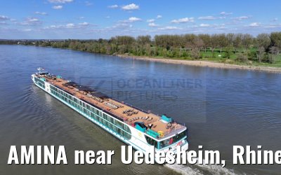 AMINA near Uedesheim, Rhine river 10.04.2024