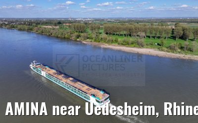 AMINA near Uedesheim, Rhine river 10.04.2024