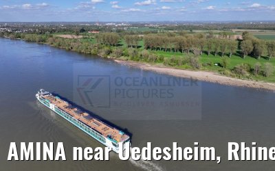 AMINA near Uedesheim, Rhine river 10.04.2024