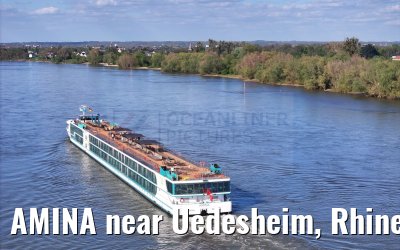 AMINA near Uedesheim, Rhine river 10.04.2024