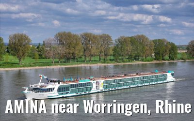 AMINA near Worringen, Rhine river 10.04.2024