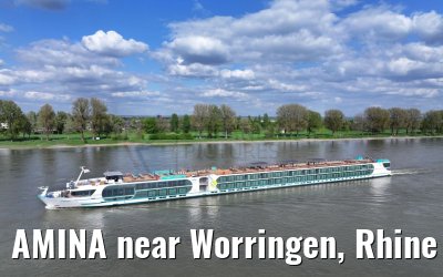 AMINA near Worringen, Rhine river 10.04.2024