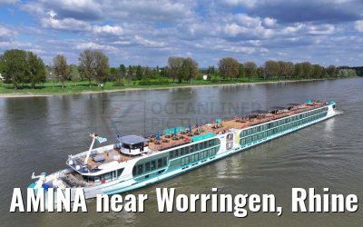 AMINA near Worringen, Rhine river 10.04.2024