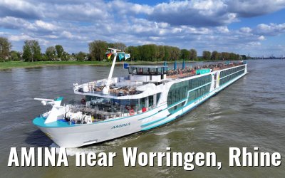 AMINA near Worringen, Rhine river 10.04.2024