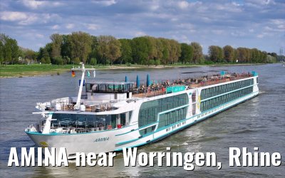 AMINA near Worringen, Rhine river 10.04.2024