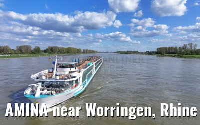 AMINA near Worringen, Rhine river 10.04.2024