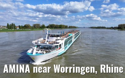 AMINA near Worringen, Rhine river 10.04.2024