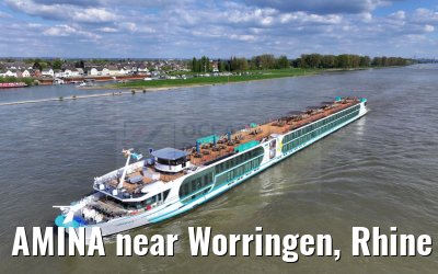 AMINA near Worringen, Rhine river 10.04.2024