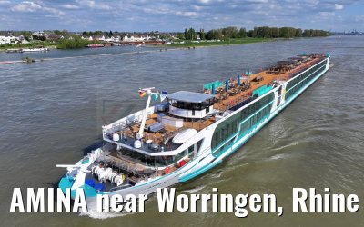 AMINA near Worringen, Rhine river 10.04.2024