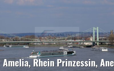 Amelia, Rhein Prinzessin, Anesha Abfahrt in Köln 09.04.2016