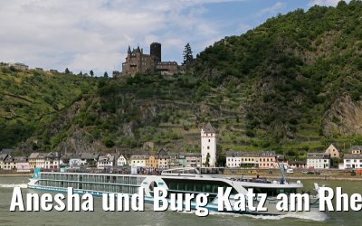 Anesha und Burg Katz am Rhein 27.06.2015