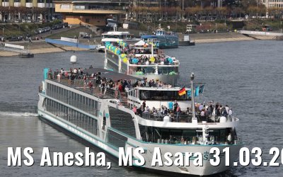 MS Anesha, MS Asara 31.03.2017 Köln