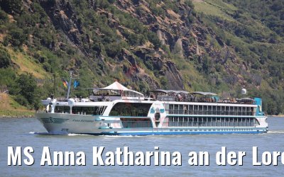 MS Anna Katharina an der Loreley 29.06.2019