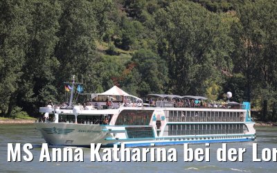 MS Anna Katharina bei der Loreley 29.06.2019
