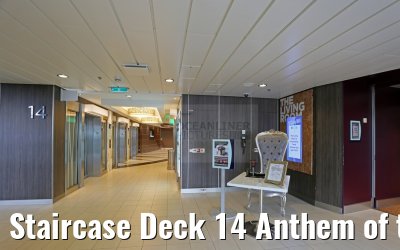 Staircase Deck 14 Anthem of the  Seas