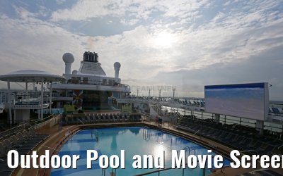 Outdoor Pool and Movie Screen Anthem of the Seas