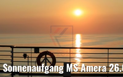 Sonnenaufgang MS Amera 26.08.2019