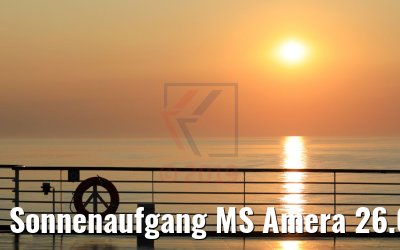 Sonnenaufgang MS Amera 26.08.2019