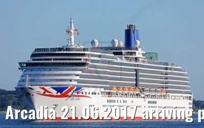 Arcadia 21.06.2017 arriving port of Kiel