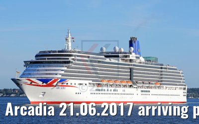 Arcadia 21.06.2017 arriving port of Kiel