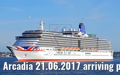 Arcadia 21.06.2017 arriving port of Kiel