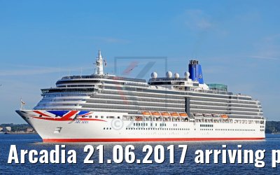 Arcadia 21.06.2017 arriving port of Kiel