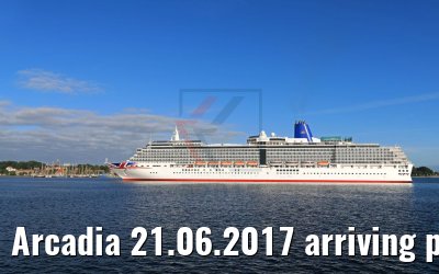 Arcadia 21.06.2017 arriving port of Kiel