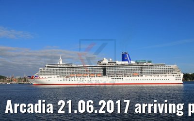 Arcadia 21.06.2017 arriving port of Kiel